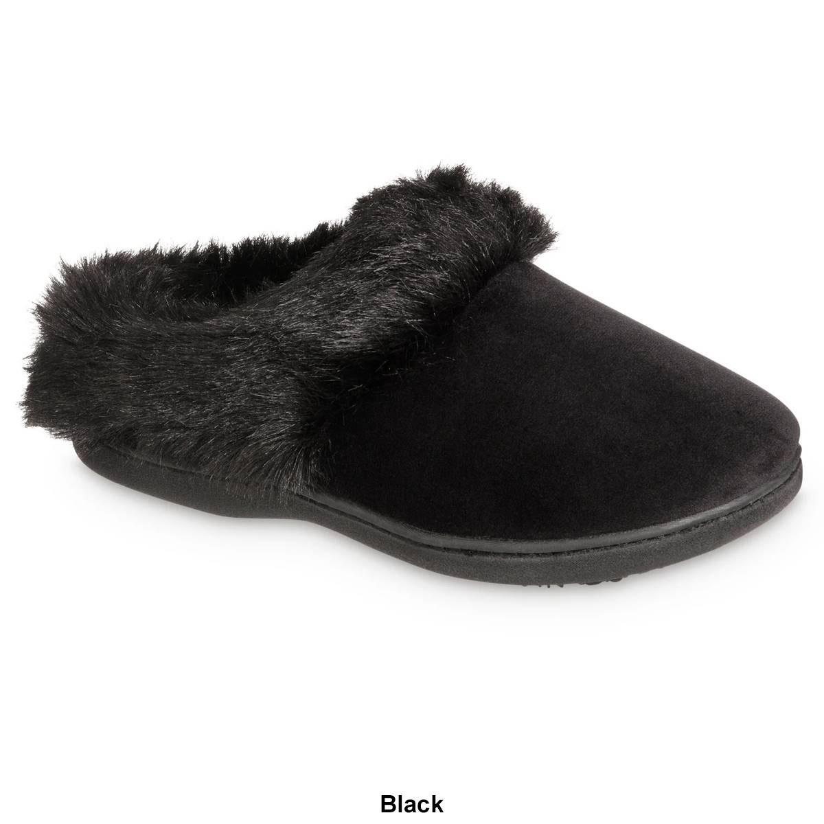 Womens Isotoner® Velour Valerie ECO Comfort Clog Slippers