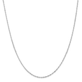 Unisex Gold Classics(tm) 1.1mm. 14k White Singapore 14in. Necklace