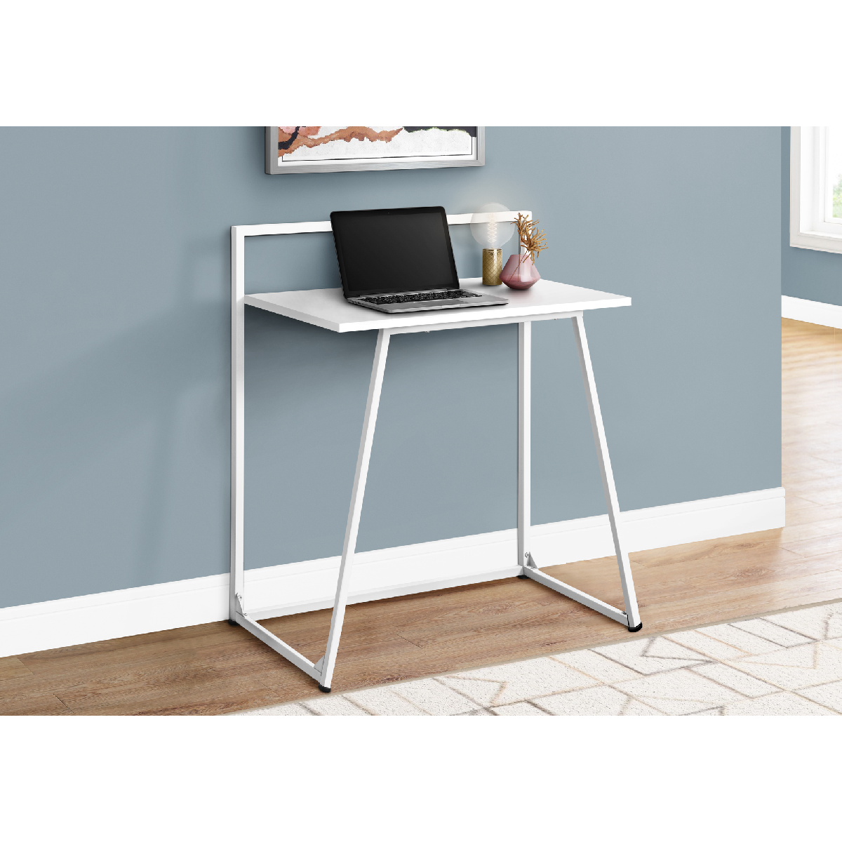 Monarch Specialties Modern 30in. White Computer Desk