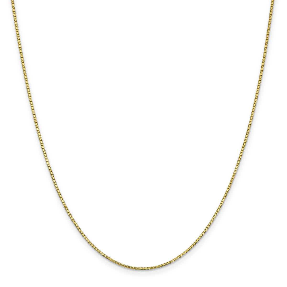 Gold Classics(tm) 10kt. Gold 1.1mm 22in. Box Chain Necklace
