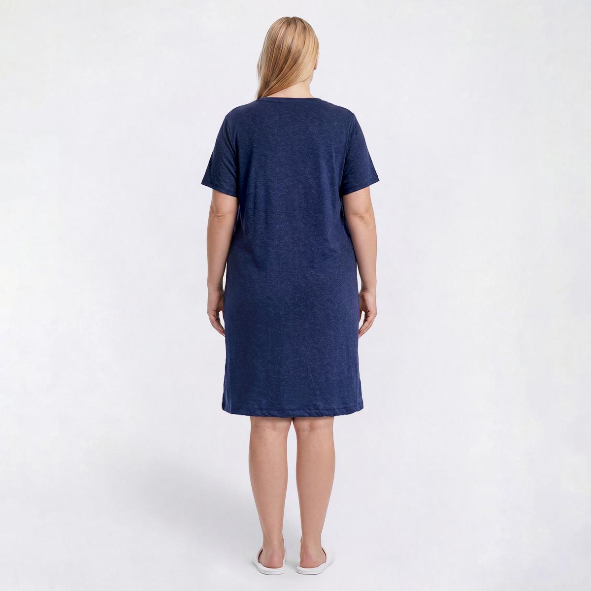 Plus Size René Rofé® Short Sleeve Bloom & Grow Nightshirt