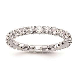 Pure Fire 14kt. White Gold Lab Grown Diamond Eternity Band