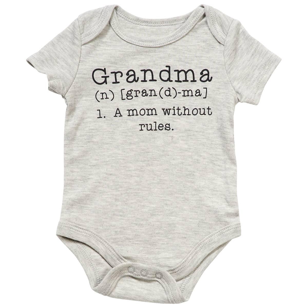 Baby Unisex (NB-12M) Babies with Attitude Grandma Bodysuit