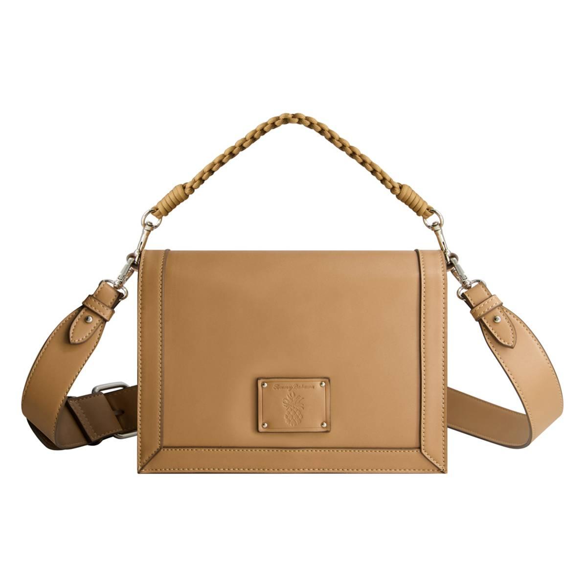 Tommy Bahama Debossed Logo Flat Messenger Bag