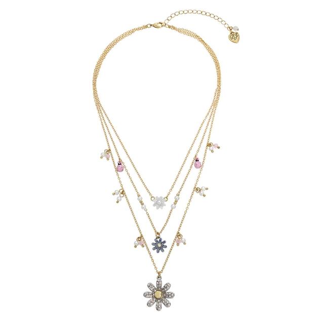 Betsey Johnson Daisy Layered Necklace