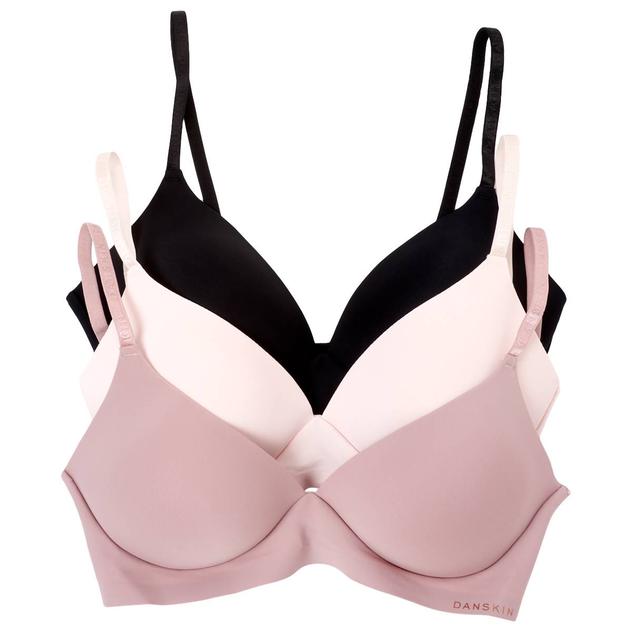 Womens Danskin 3pk. Bonded Wire-Free Bras DS3930-3PKG