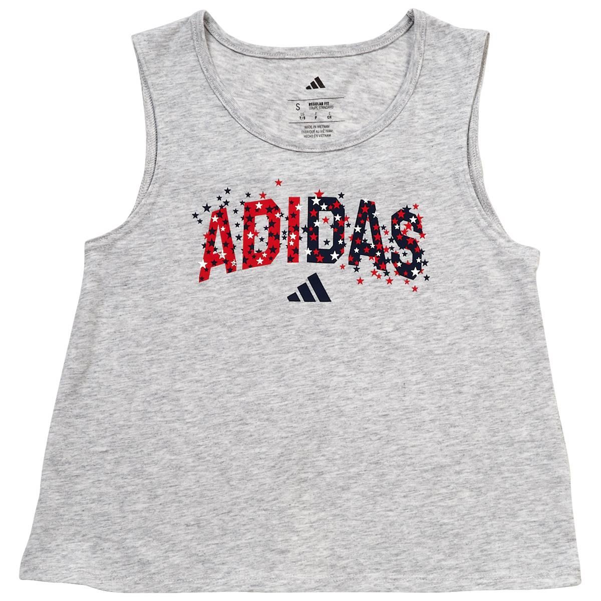 Girls (7-16) adidas Heather Back Vent Swing Tank