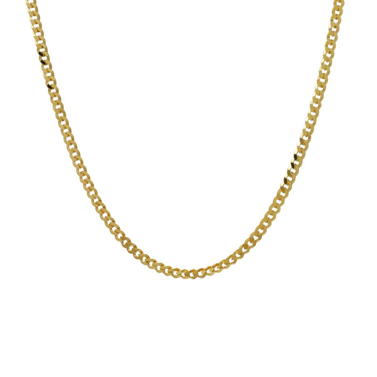 18in. Polished Vermeil Grometta Chain Necklace