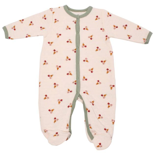 Baby Unisex (NB-9M) baby views Apples & Pears Quilted Footie