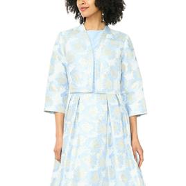 Womens MSK Floral 3/4 Sleeve Floral Fit & Flare Jacket Dress