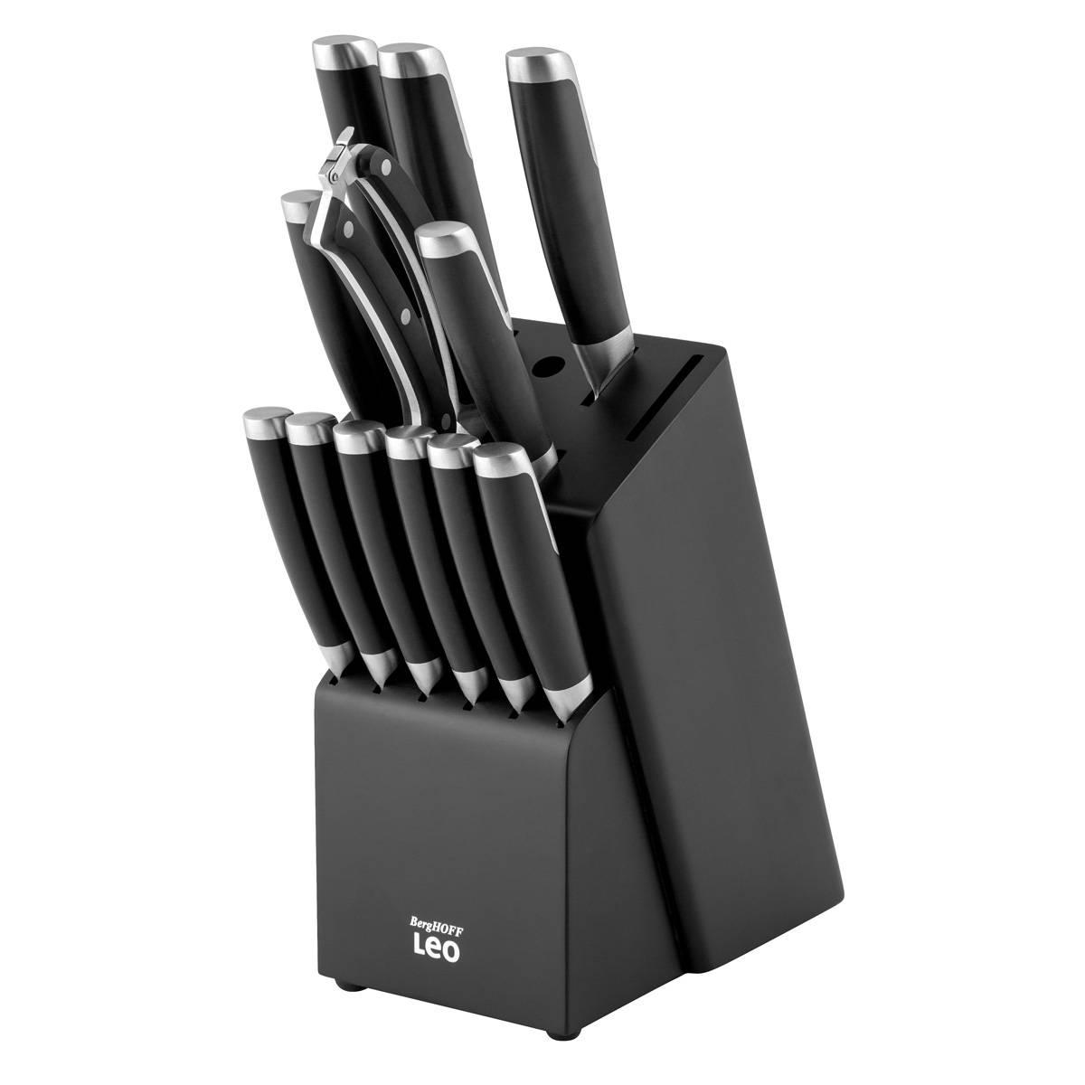 BergHOFF Graphite Stainless Steel 13pc. Knife Block Set