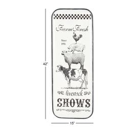 9th & Pike® Oversized Vintage Inspired Livestock Animal Sign