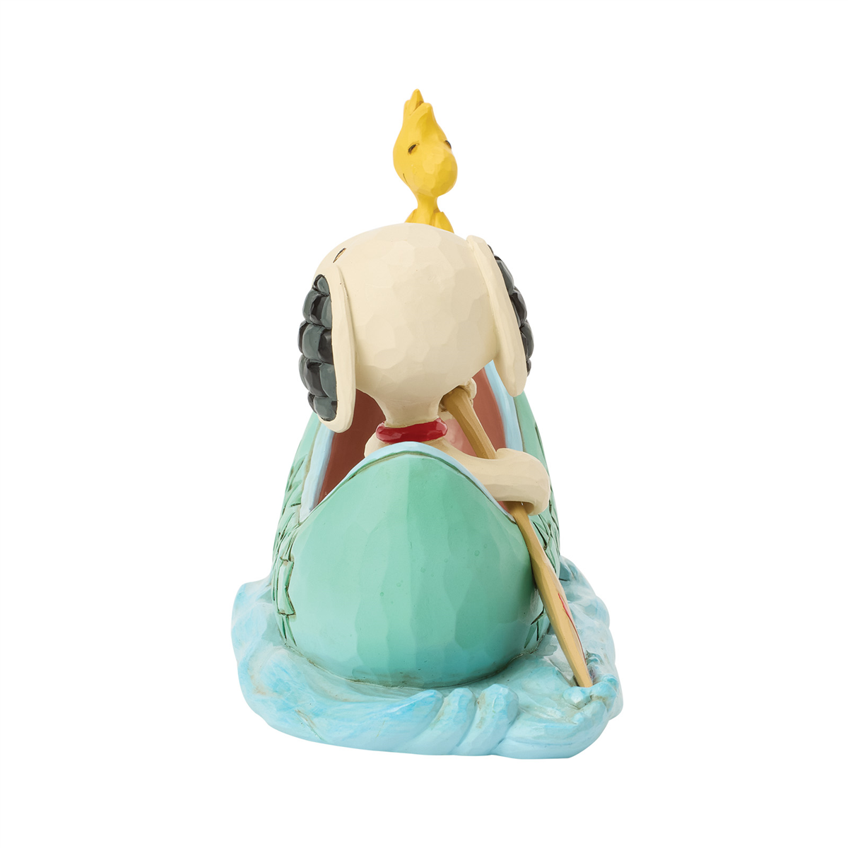 Jim Shore Peanuts Snoopy and Woodstock in Canoe Figurine
