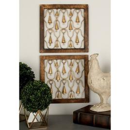 9th & Pike® Gold Hanging Bells Wall Decor - Set of 2
