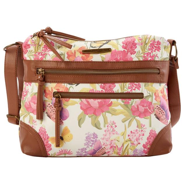 Stone Mountain Beau Jardin Washed Irene Crossbody - Bone/Tan