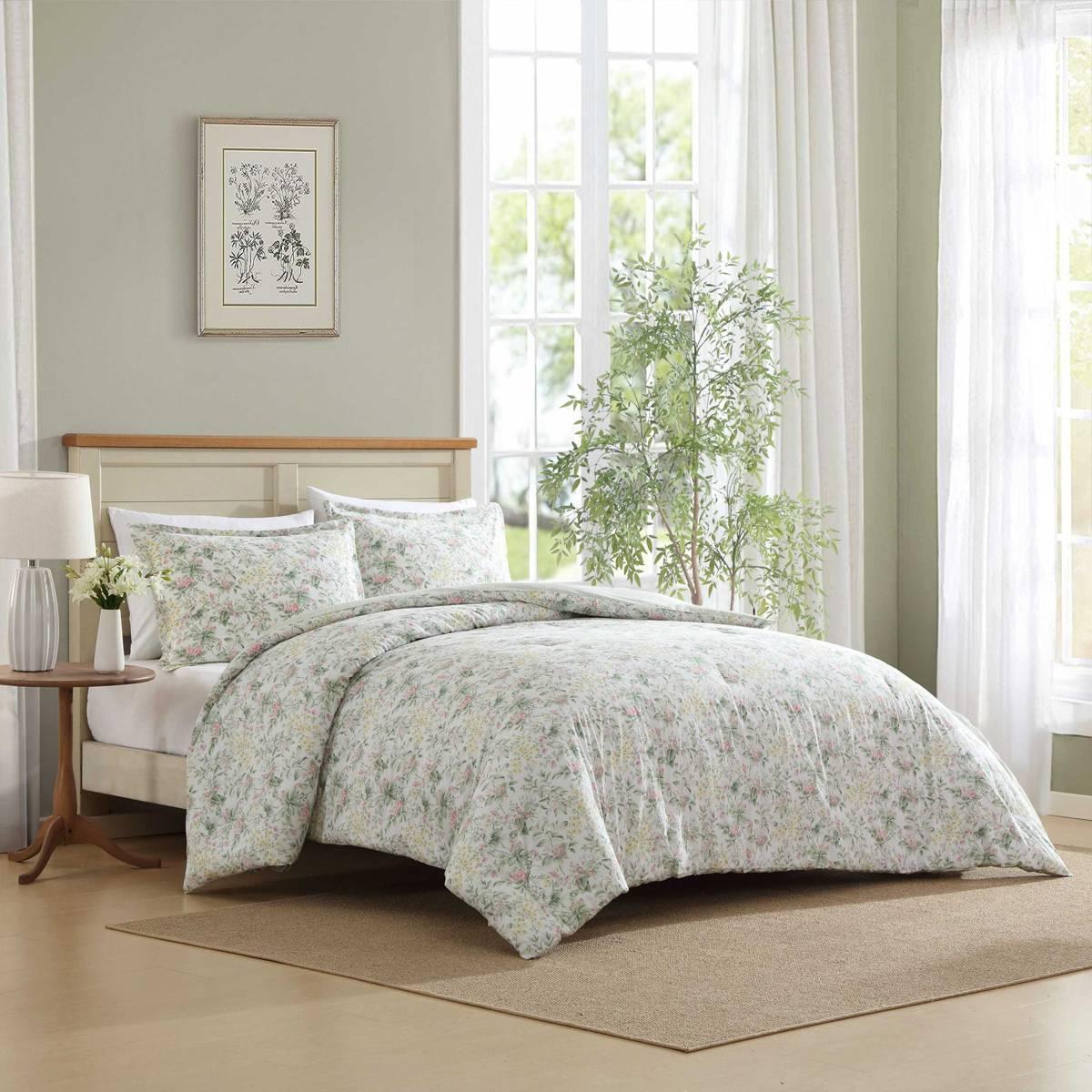 Laura Ashley Bramble Floral Cotton Comforter Set