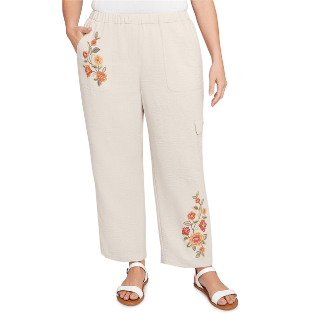 Plus Size Alfred Dunner Copper Canyon Floral Ankle Pants