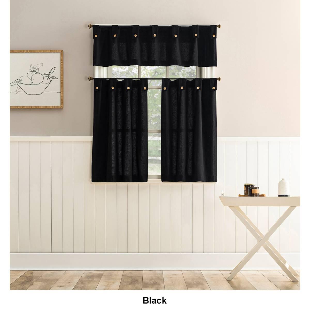 Wythe Tier Button Tab Top Valance