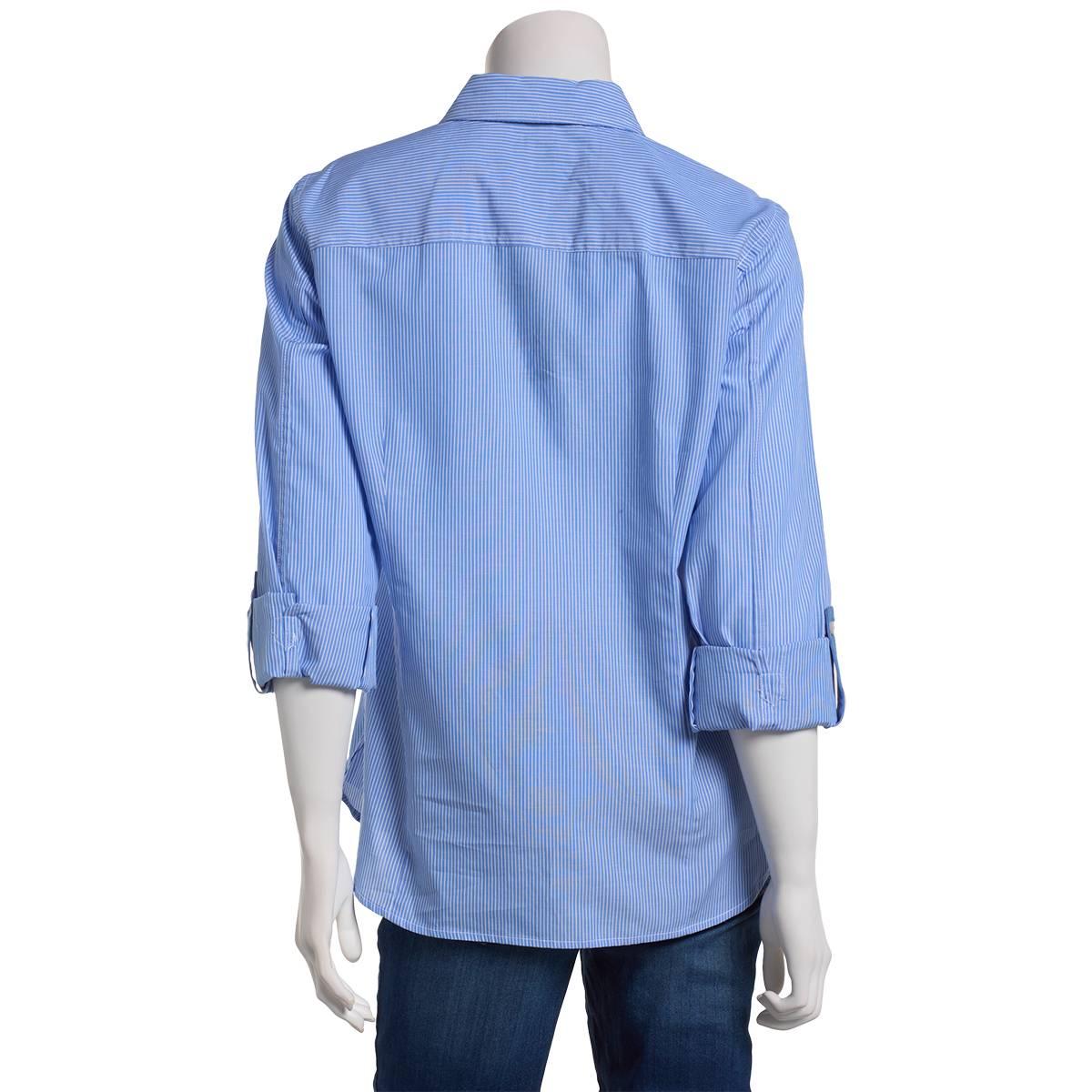 Womens Nautica Jeans Newport Stripe Casual Button Down