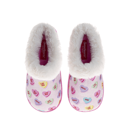 Little Girls Sweetheart Furry Comfort Slippers