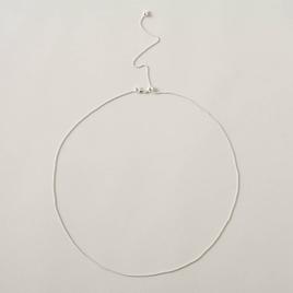 Adjustable Sterling Silver Bead Chain Necklace