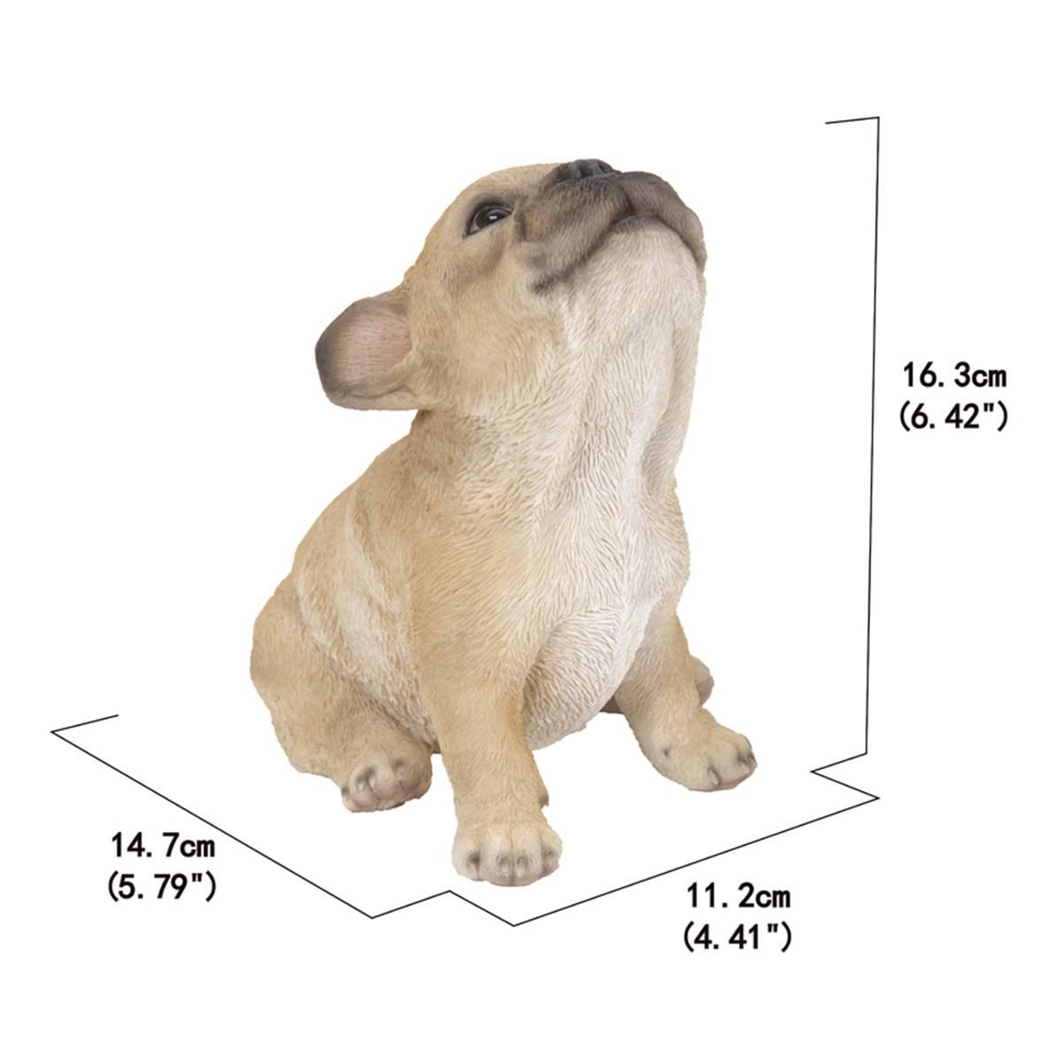 Hi-Line Gift Howling French Bulldog Puppy Garden Statue