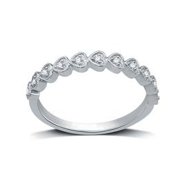 Endless Affection(tm) 1/10ctw. Diamond Sterling Silver Heart Band