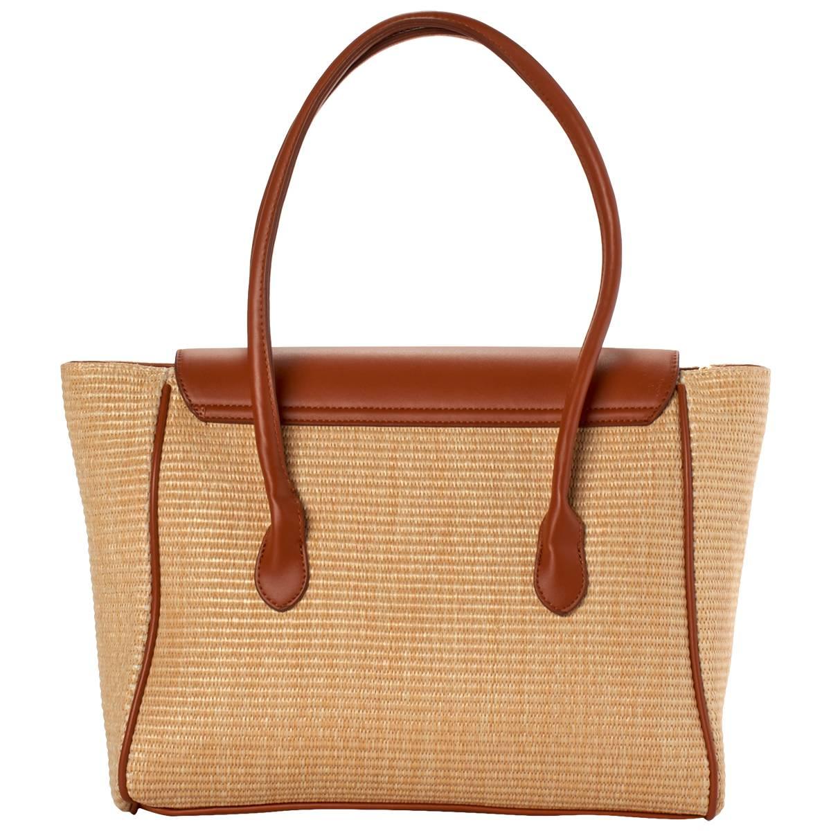 London Fog Julia Straw Satchel