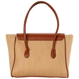 London Fog Julia Straw Satchel