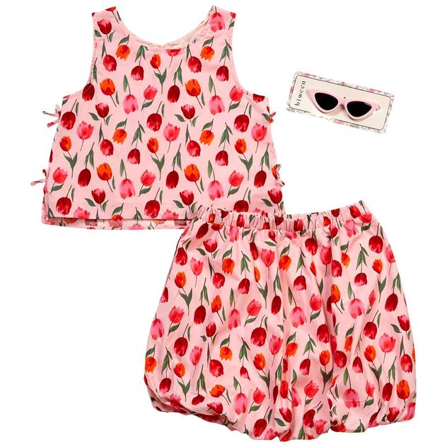 Girls (7-12) BTween® Side Bow Tulip Tank w/ Bubble Skirt