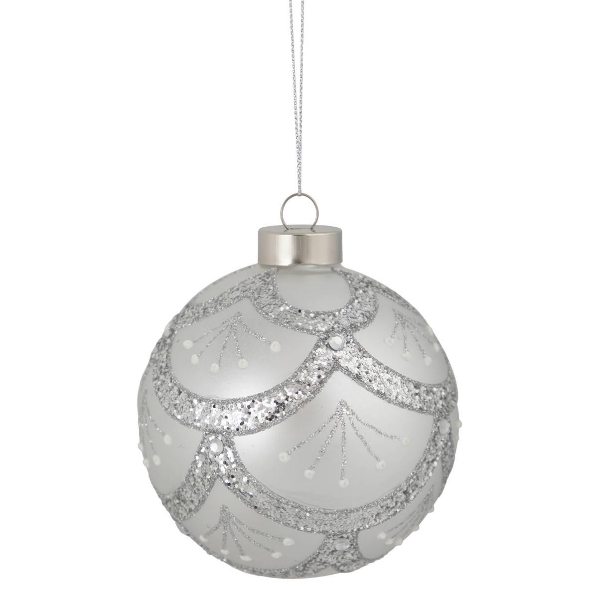 Northlight Seasonal 4in. Glittered Cosmoid Christmas Ornament