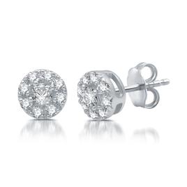 Nova Star® Sterling Silver 1/4ctw. Lab Grown Diamond Earrings