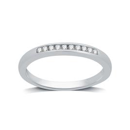 Endless Affection(tm) 10kt. White Gold 1/10ctw. Wedding Band