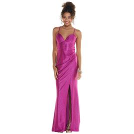 Juniors Emerald Sundae Glitter Cut-Out Back Sheath Dress