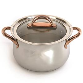 BergHOFF Ouro 18/10 Stainless Steel 3pc. Steamer Set w/ Glass Lid