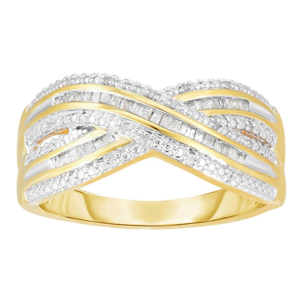 Diamond Classics(tm) 1/5ctw. Diamond 14kt. Gold Plated Ring