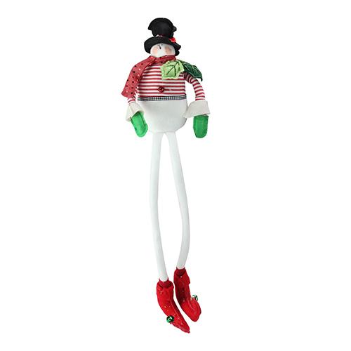 Northlight 24in. Poseable Plush Snowman Shelf Sitter