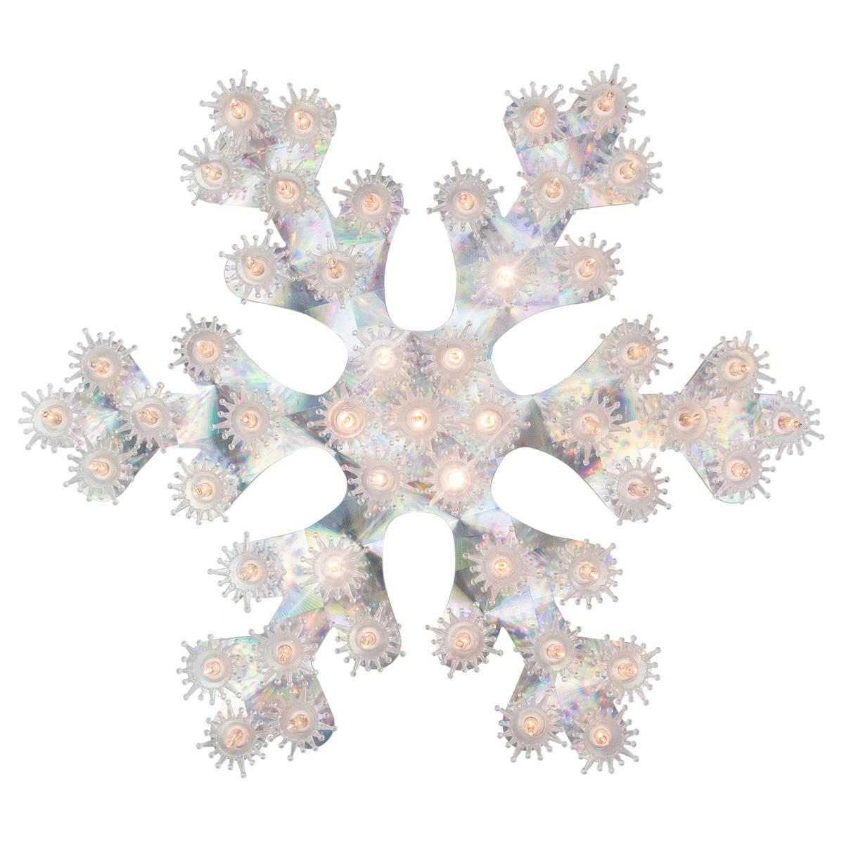 Northlight Seasonal Holographic Snowflake Christmas Window Decor