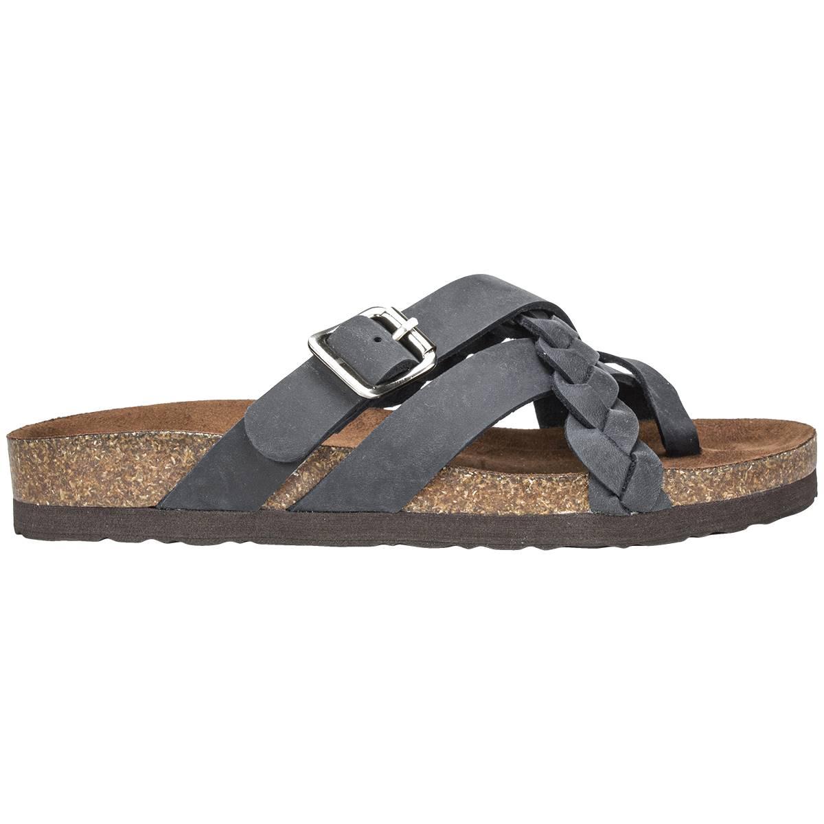 Womens White Mountain Harrington Footbed Slide Sandals