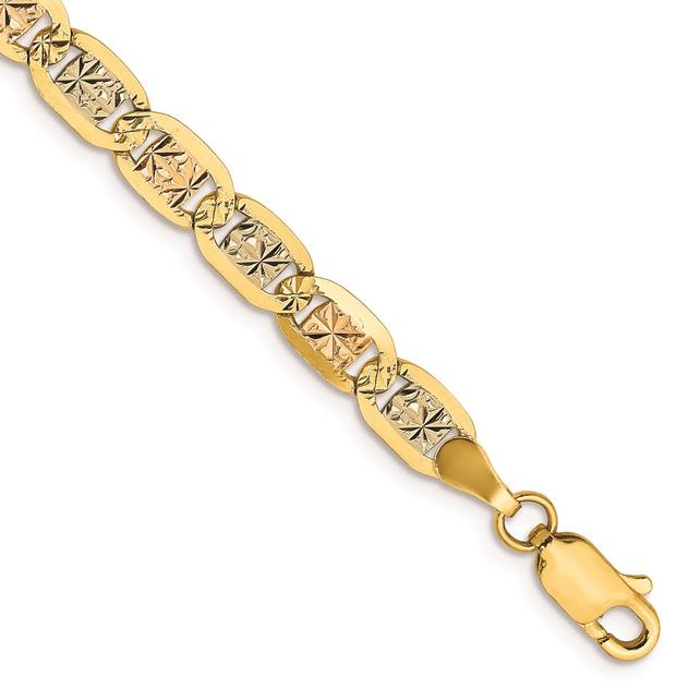 Gold Classics™ 4.65mm. 14kt. Tri-Color Valentino Bracelet