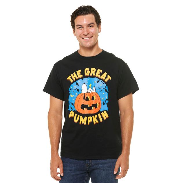 Young Mens Peanuts™ The Great Pumpkin Graphic Tee