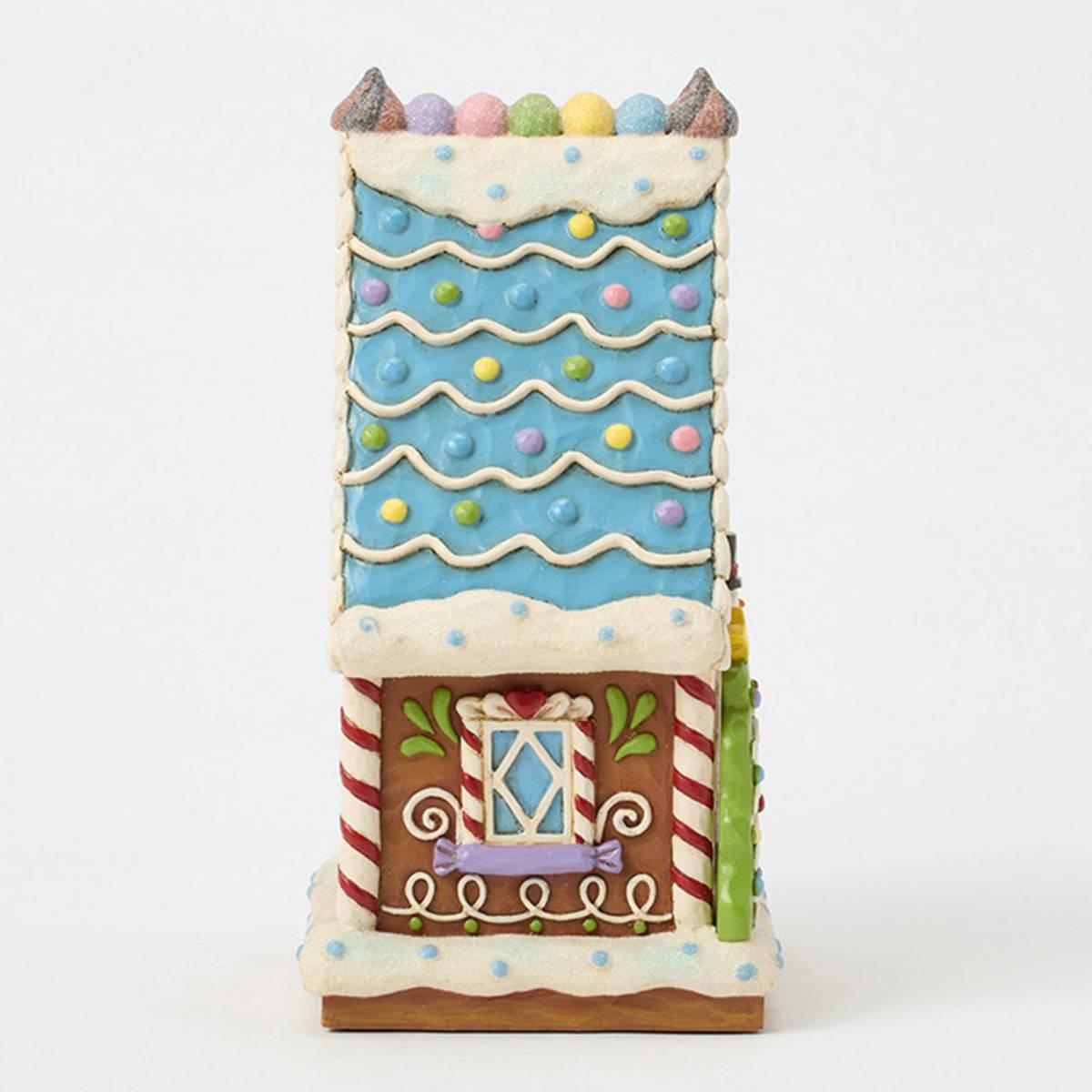 Jim Shore Gingerbread LED Sweet Shop Christmas Figurine
