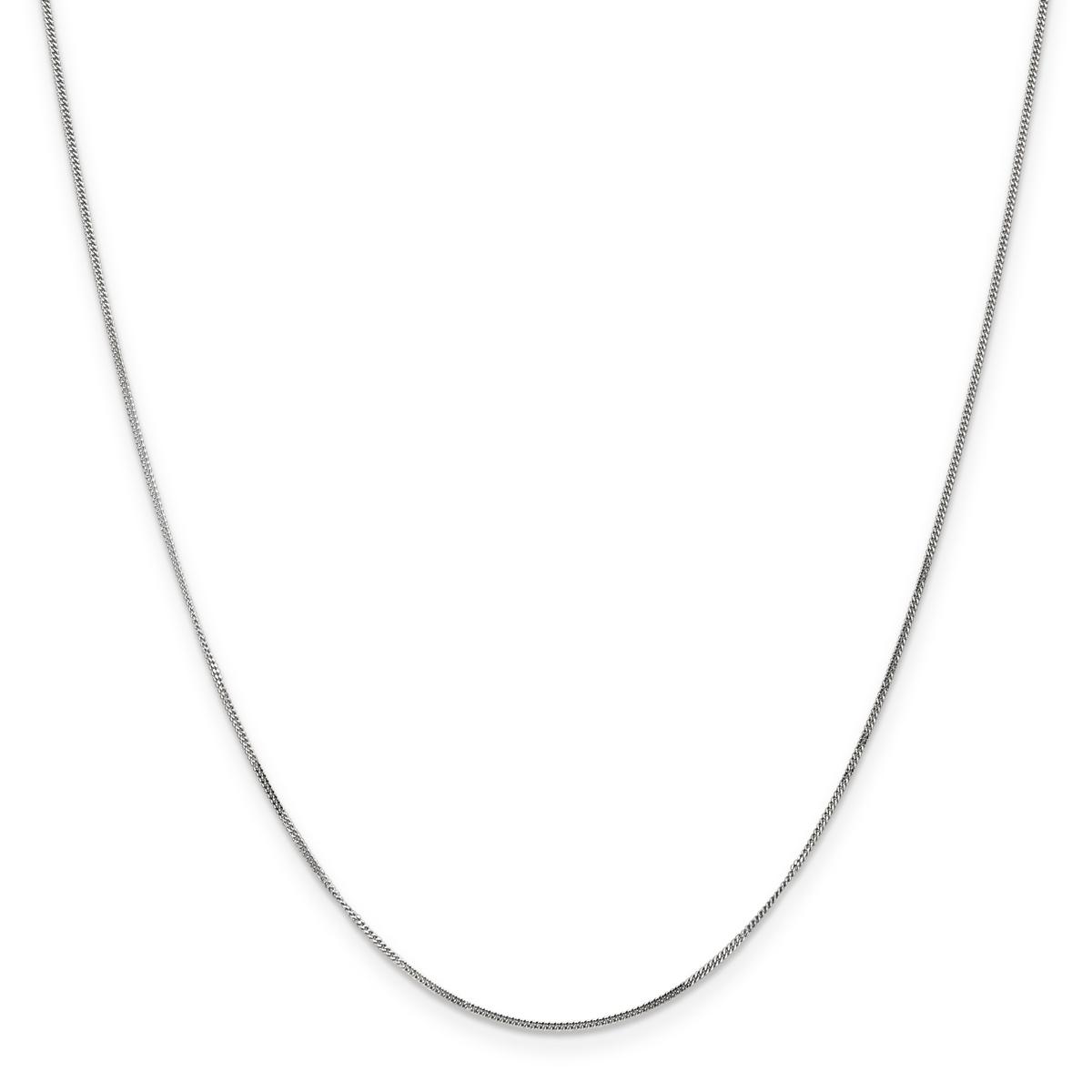 Gold Classics(tm) .9mm. 14k White Gold Curb Chain Necklace