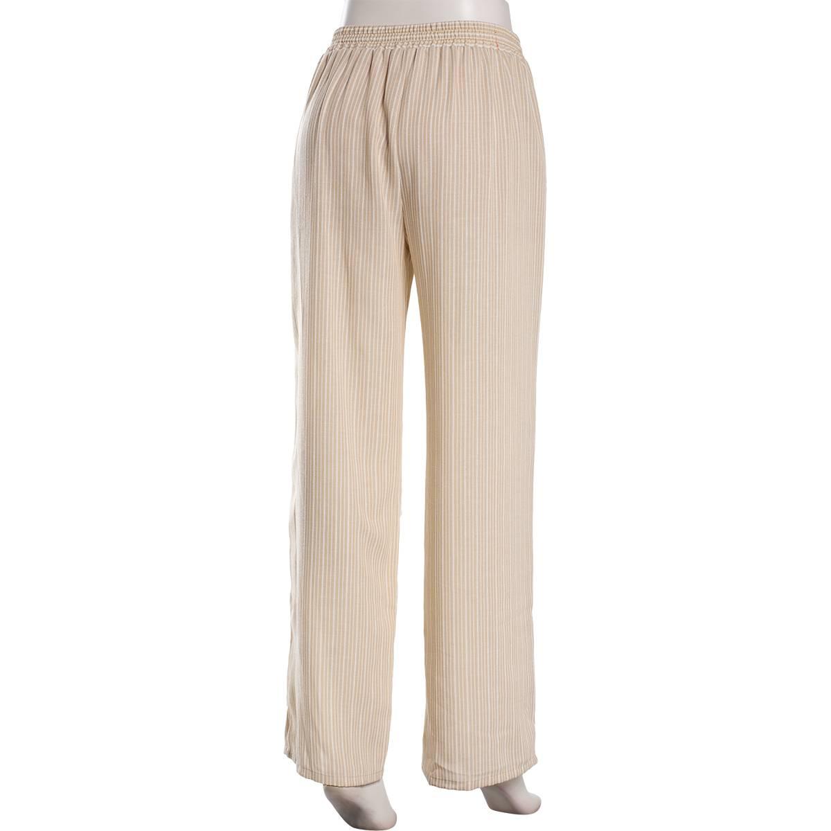 Juniors A. Byer Stripe Tassel Tie Wide Leg Pull On Pants