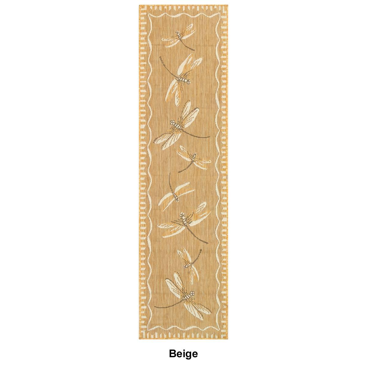 Liora Manne Carmel Dragonfly Indoor/Outdoor Runner