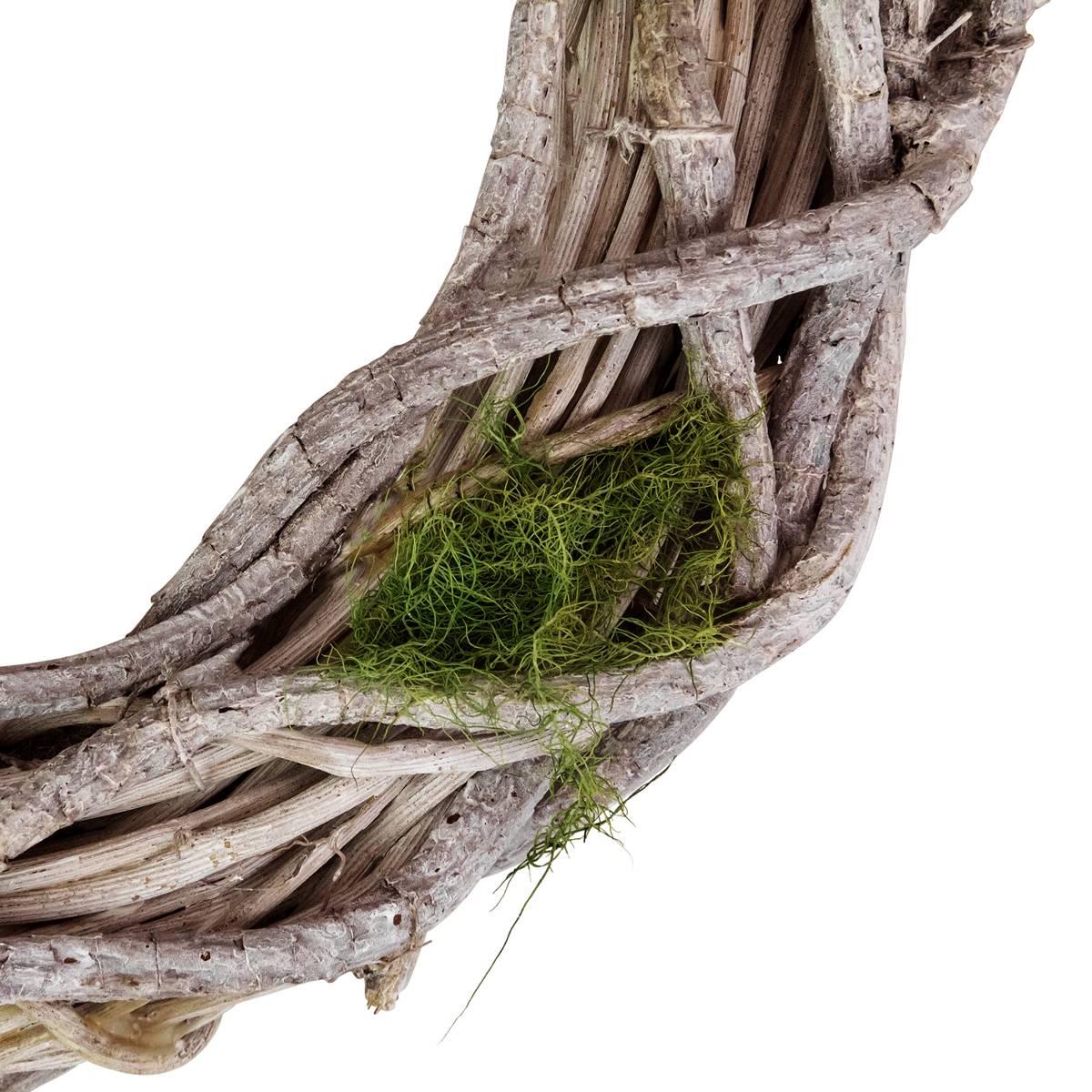 Northlight Seasonal Birch Twig Green Moss Artificial Wreath