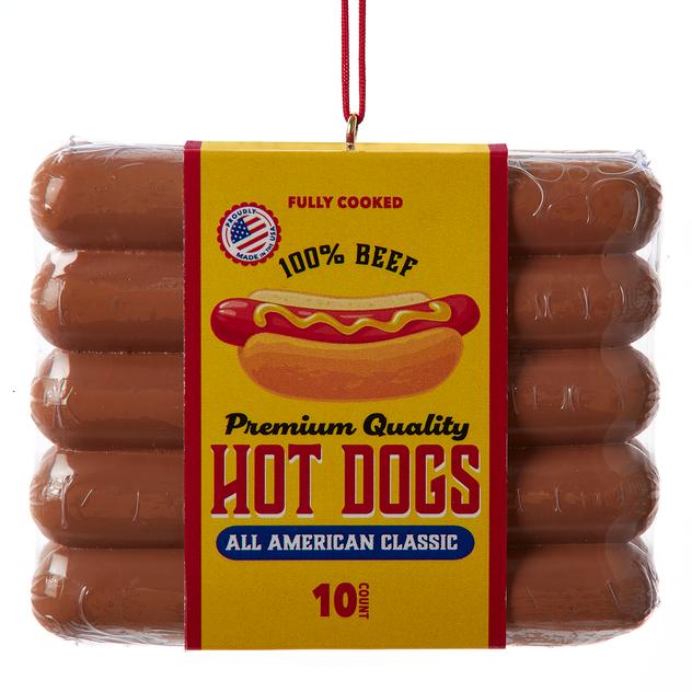 Kurt S. Adler Hot Dog Package Ornament