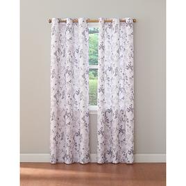 Marra Leaf Print Grommet Curtain Panel