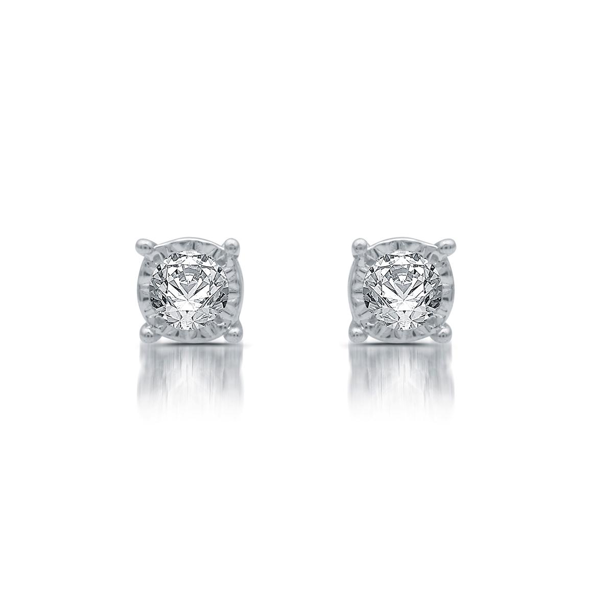 Diamond Classics(tm) 10kt. White Gold 1/10ctw. Stud Earrings