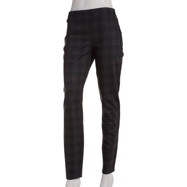 Petite Zac & Rachel Pull On Plaid Compression Pants